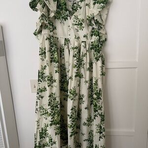 Tuckernuck Mariana Dress limelight bouquet